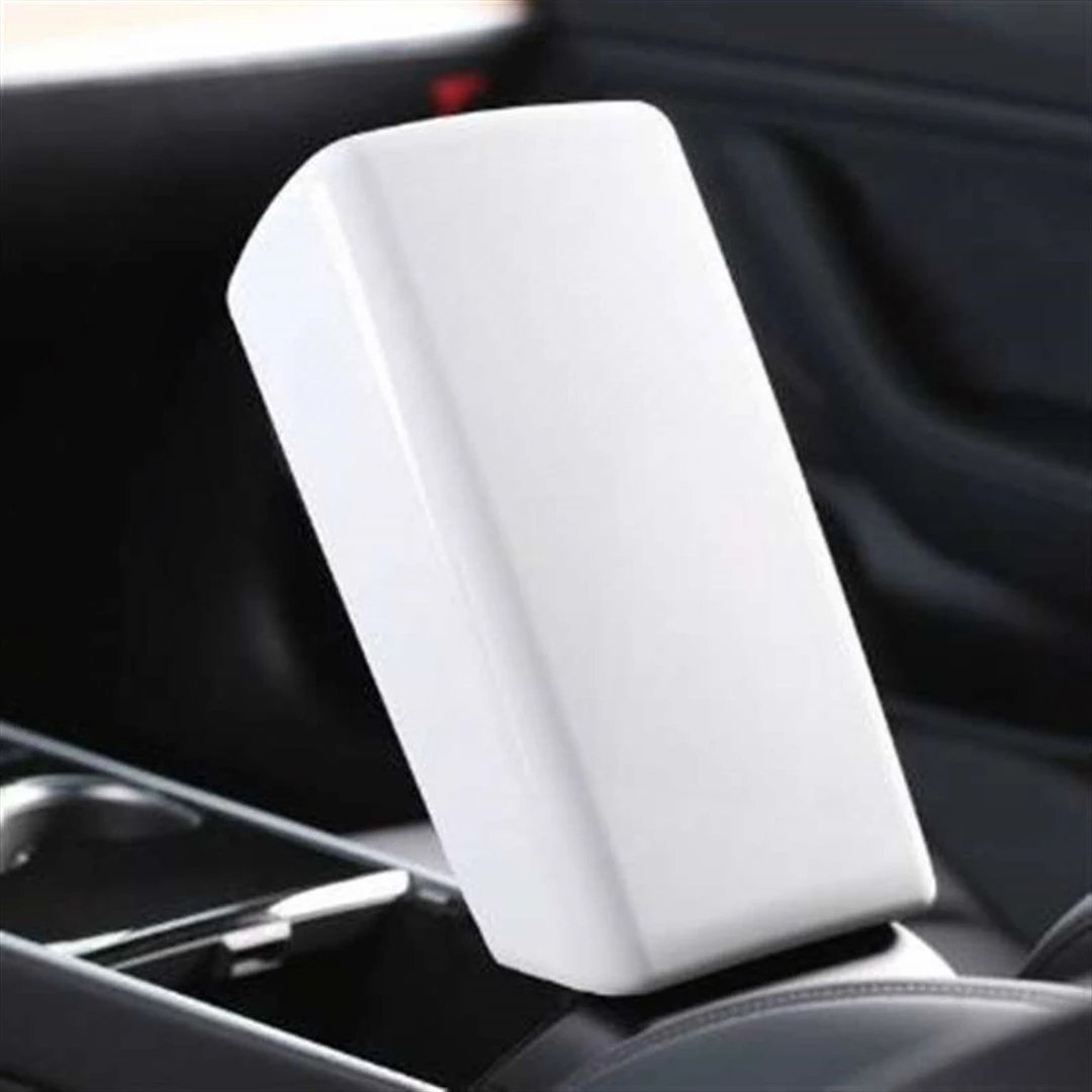 Matte Carbon Fiber Back for Tesla Model 3 Center Console Seat Armrest Box for Tesla Mode Y Protective Decoration Cover