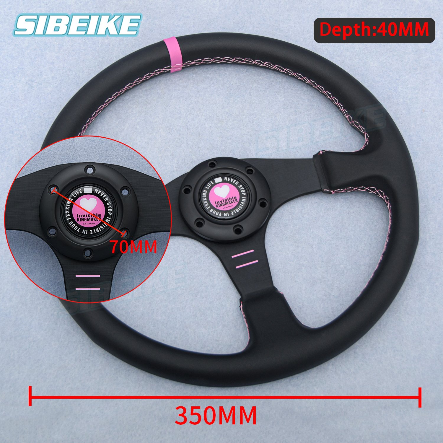 Wholesale 13/14inch JDM Sim Racing Sport Steering Wheel Universal Microfiber Leather Drift Tuning Steering Wheel Auto Parts