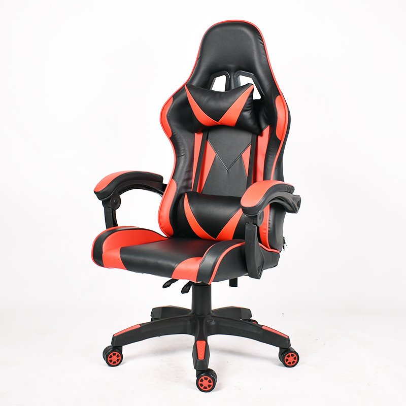 Leather PC Ergonomic Gamer Desk Chair Reclining Racing Tall Computers Chair With Headrest