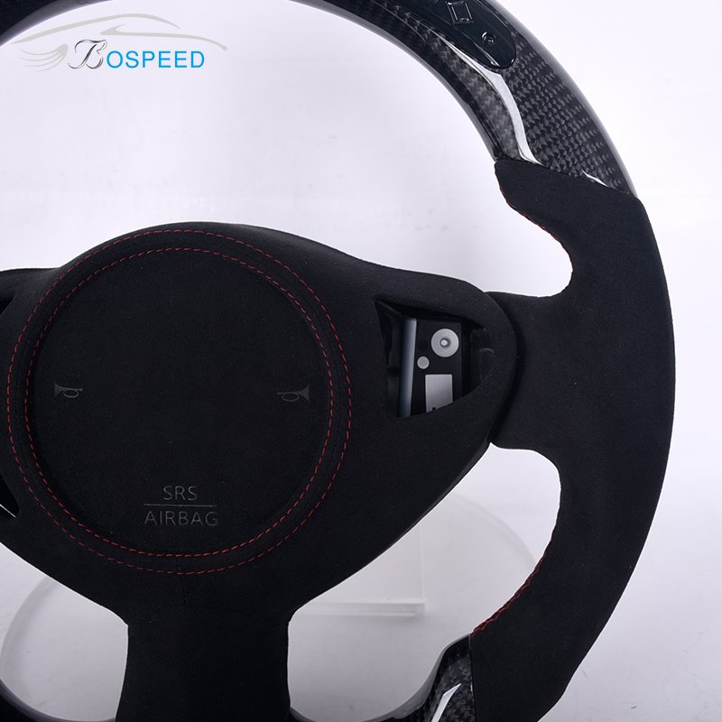 High performance Leather Car New Upgrade Carbon Fiber Steering Wheel For Nissan 370Z