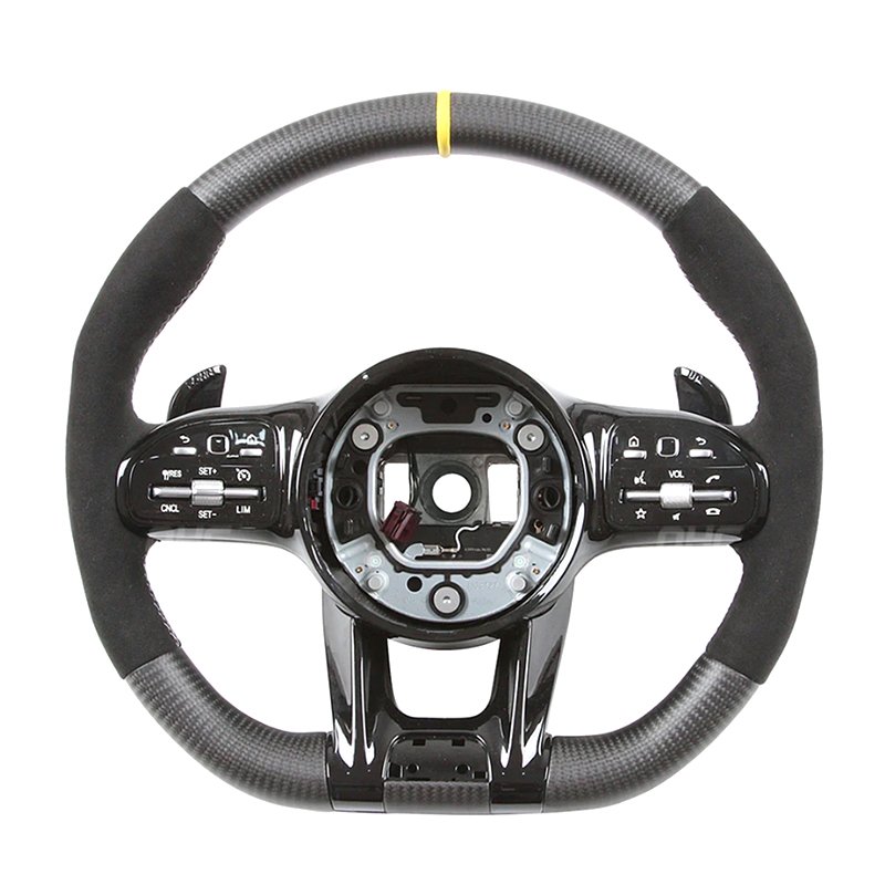 Customized carbon fiber shell car steering wheel for Mercedes AMG C-Class