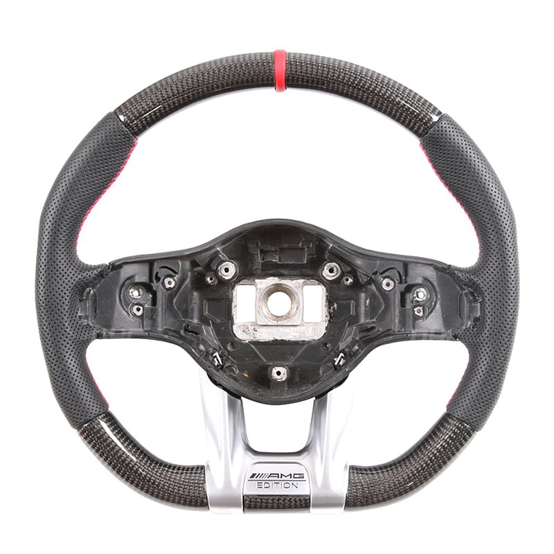 Customized carbon fiber shell car steering wheel for Mercedes AMG C-Class