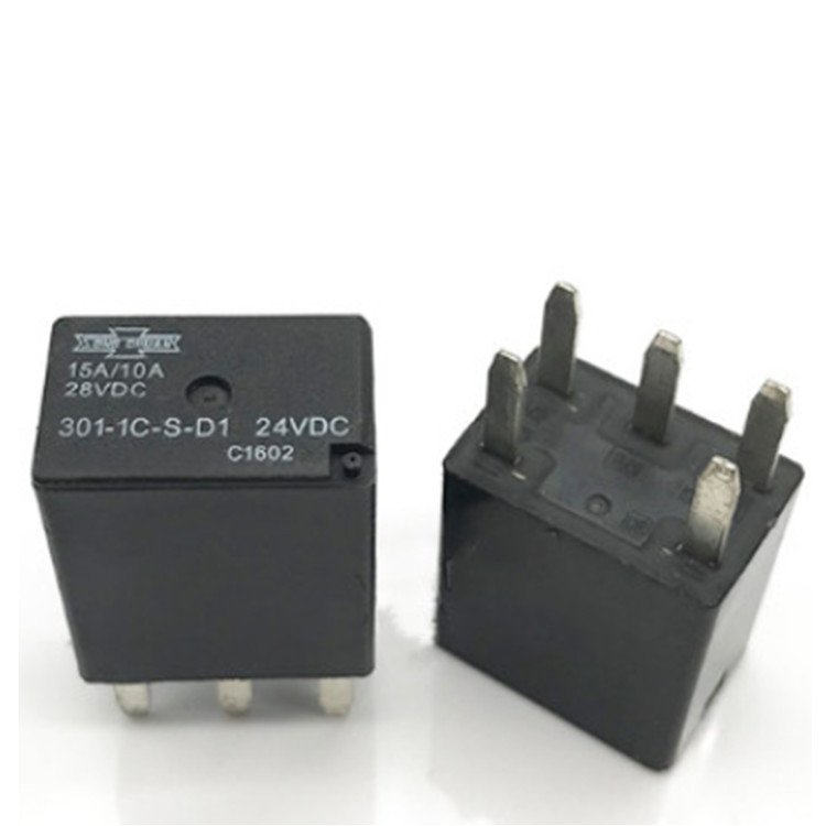 NEW CAR AUTO 24V Relay 301-1C-C-R1 U02 24VDC 301-1C-C-R1-24VDC 301-1C-C-R1-U01 3011CCR1 3011CCR1-24VDC 24VDC DC24V 15A 10A DIP5