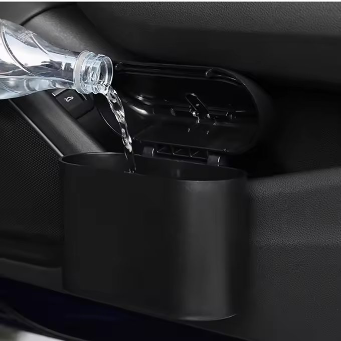 Customized Multifunctional Car Trash Can Armrest Mount Seat Car Trash Bag Storage Box Organizers Waste Bin Trash Containers