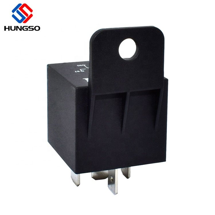Silver Contact Universal 5p 5pin Car Auto Relay 24 Volt 24v 30a 40a With Bracket
