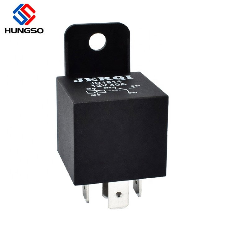 Silver Contact Universal 5p 5pin Car Auto Relay 24 Volt 24v 30a 40a With Bracket