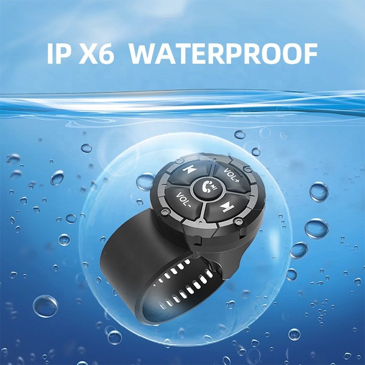 Waterproof Wireless Bluetooth Remote Control Motorcycle Bicycle Car Steering Wheel Remote Control for iOS Android phone
