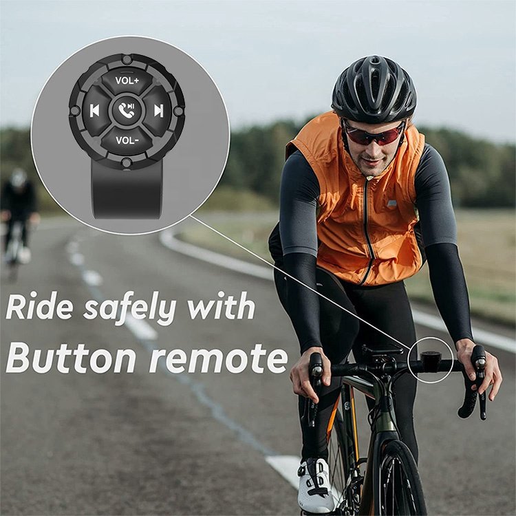 Waterproof Wireless Bluetooth Remote Control Motorcycle Bicycle Car Steering Wheel Remote Control for iOS Android phone