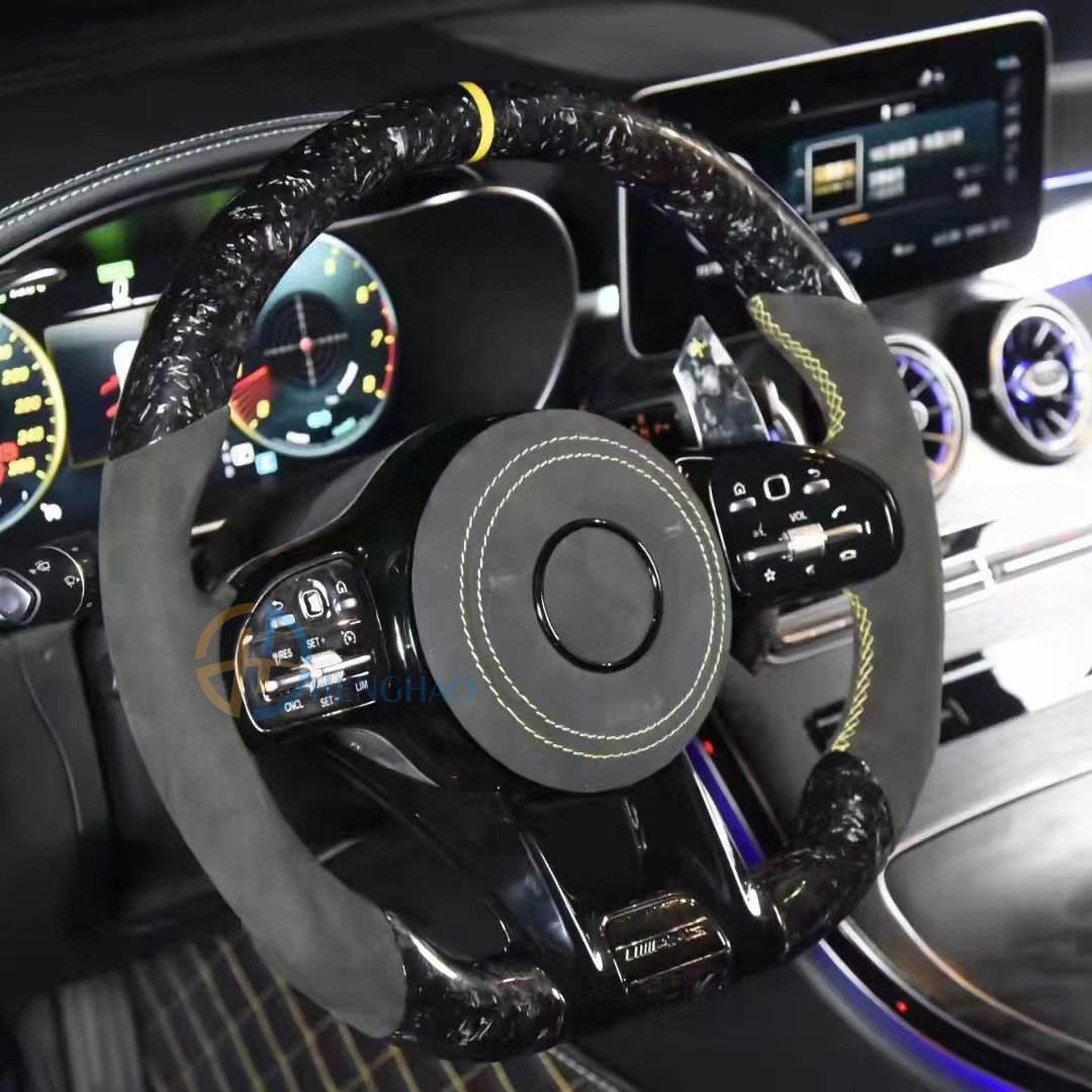 Custom Forged Carbon Steering Wheel For Mercedes Benz W205 W204 W221 W463 W166 C-Class S-Class G-Class Upgrade Brabs Style