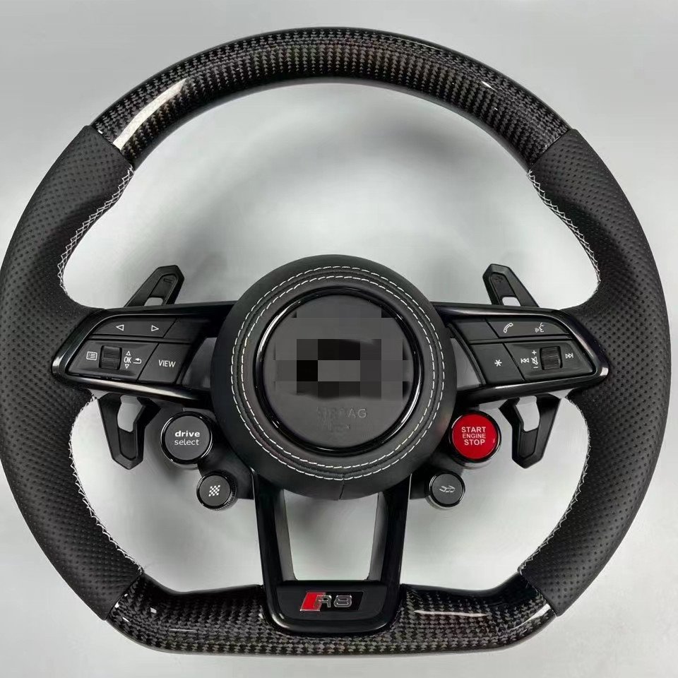 Suitable for Audi A3 A4 A5 A6 A7 A8 Q3 Q5 and other Audi series can be upgraded to the new R8 knob steering wheel customization