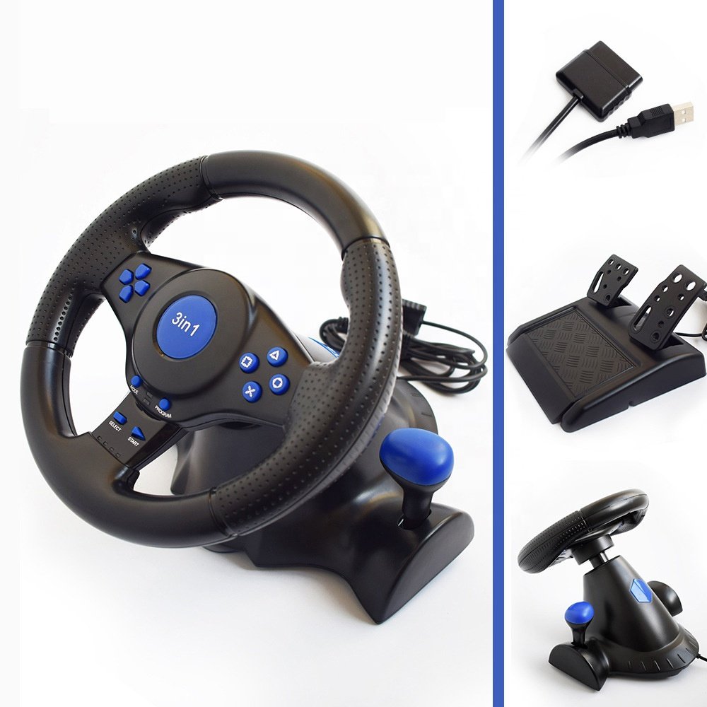 Game Racing Steering Wheel Game Steering Wheel For Racing Wheel PC for PS3 PS2 PC