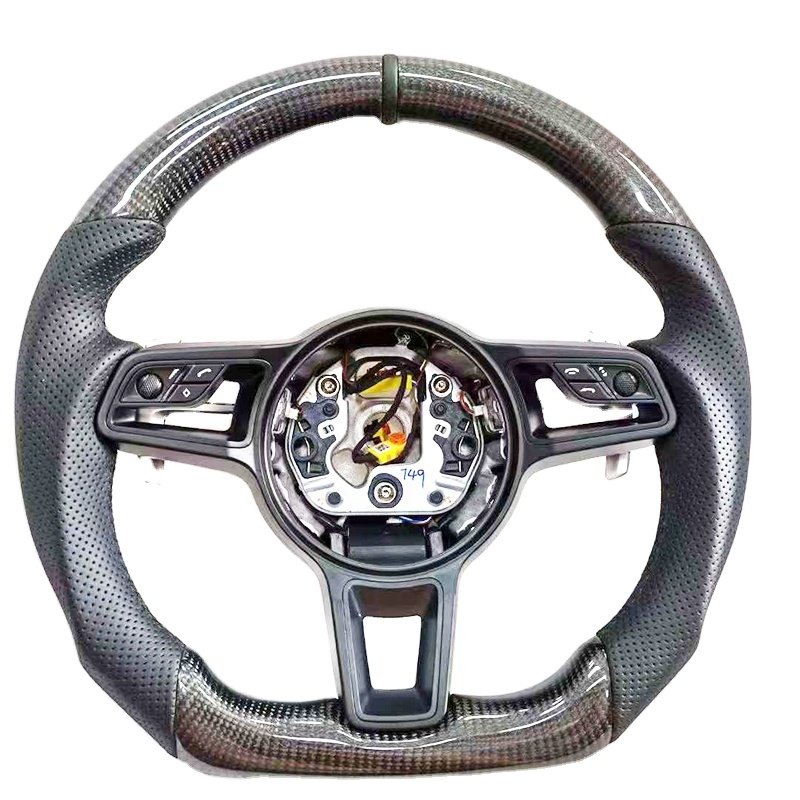 Popular upgrades Car interior carbon fiber steering wheel for Porsche Panamera 970 971 Cayenne 996 997 718 991 911