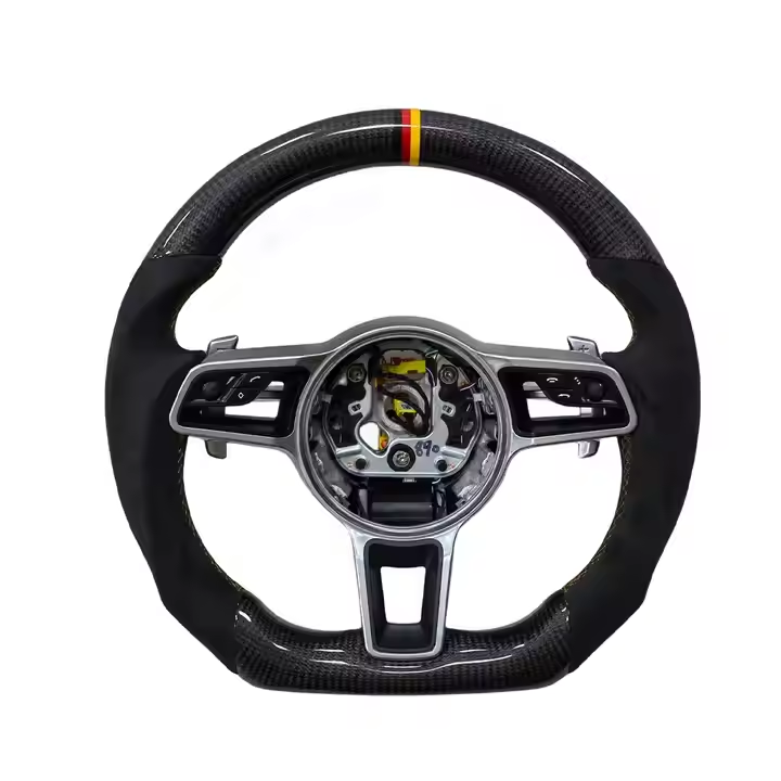 Popular upgrades Car interior carbon fiber steering wheel for Porsche Panamera 970 971 Cayenne 996 997 718 991 911