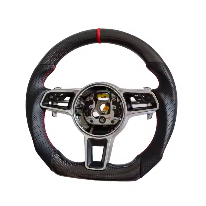 Popular upgrades Car interior carbon fiber steering wheel for Porsche Panamera 970 971 Cayenne 996 997 718 991 911