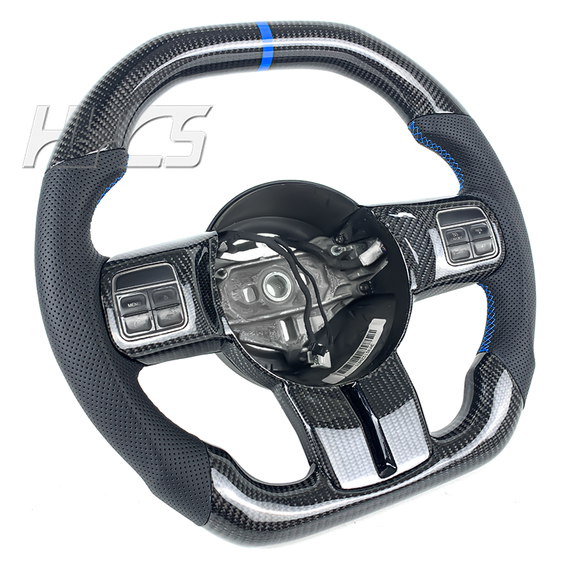 Car Interior Accessories Carbon Fiber Steering Wheel for Jeep Wrangler Sahara and for Jeep Wrangler Rubicon