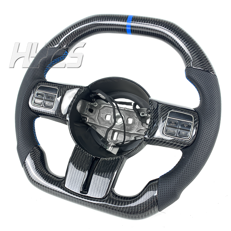 Car Interior Accessories Carbon Fiber Steering Wheel for Jeep Wrangler Sahara and for Jeep Wrangler Rubicon