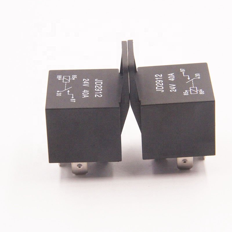 Car Relay JD2912 5-Pin Auto Car Vehicle 24V 40A Relay Base Socket Control