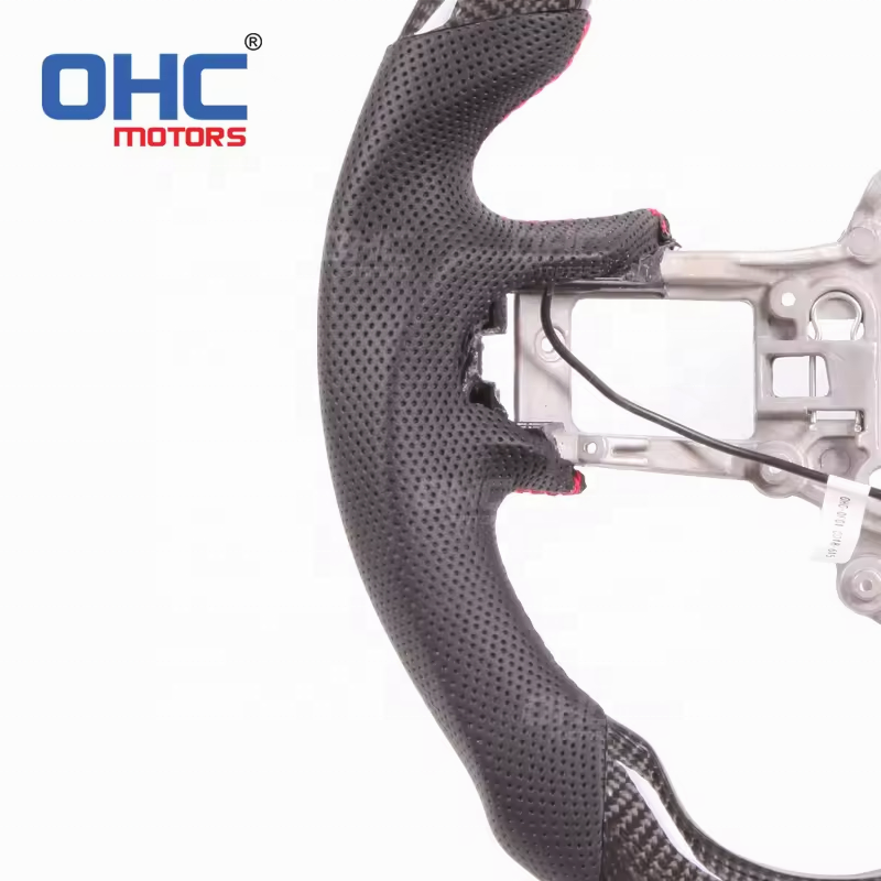 Custom LED Smart Carbon Fiber Steering Wheel Compatible With Mustang 2015 2016 2017 GT Steering Wheel