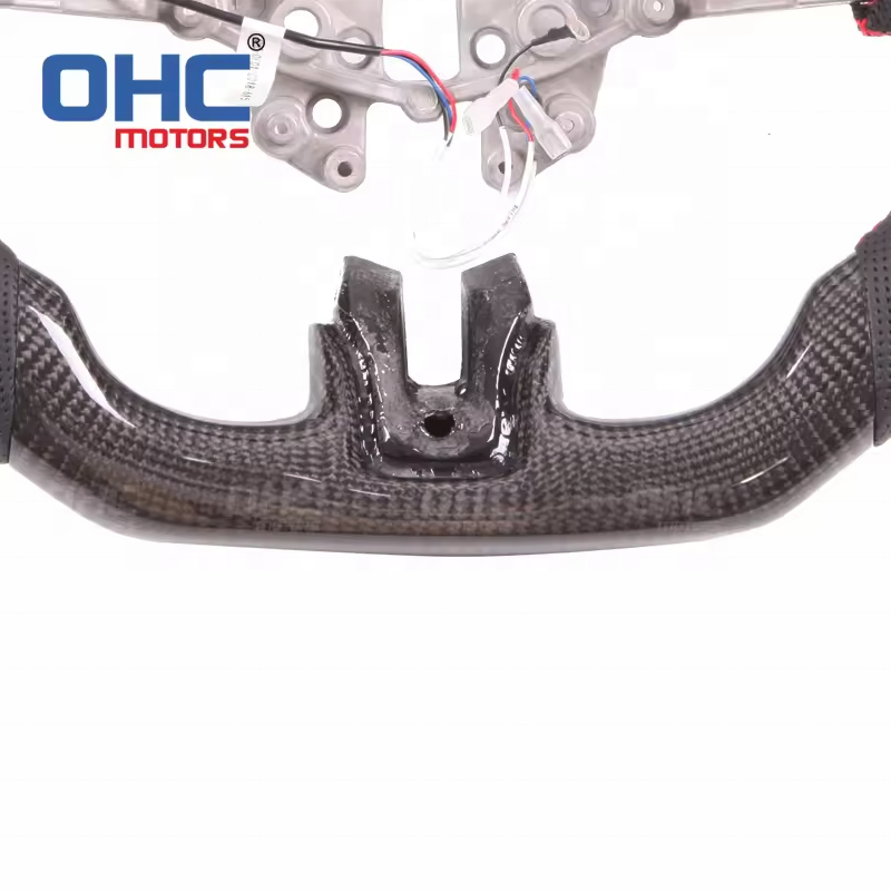 Custom LED Smart Carbon Fiber Steering Wheel Compatible With Mustang 2015 2016 2017 GT Steering Wheel