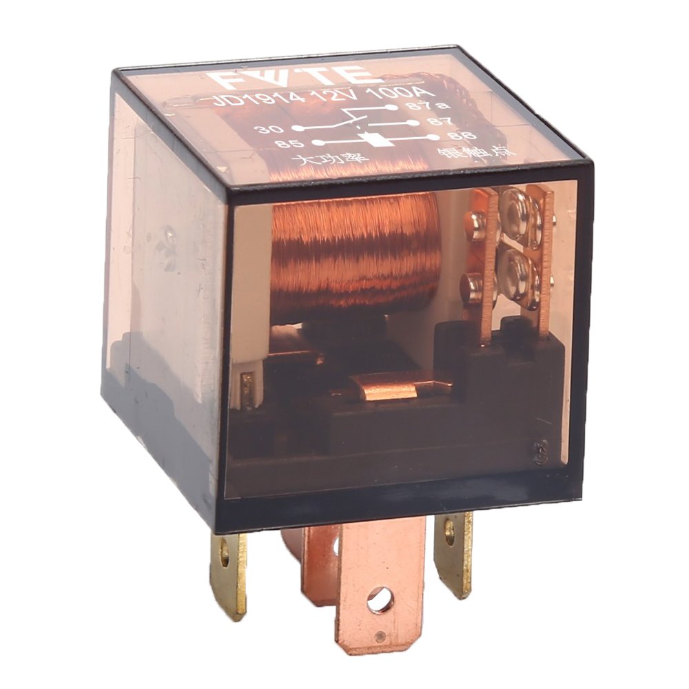 5 Pin Horn Auto Lighting Controller 24V 80A Transparent Car Relay