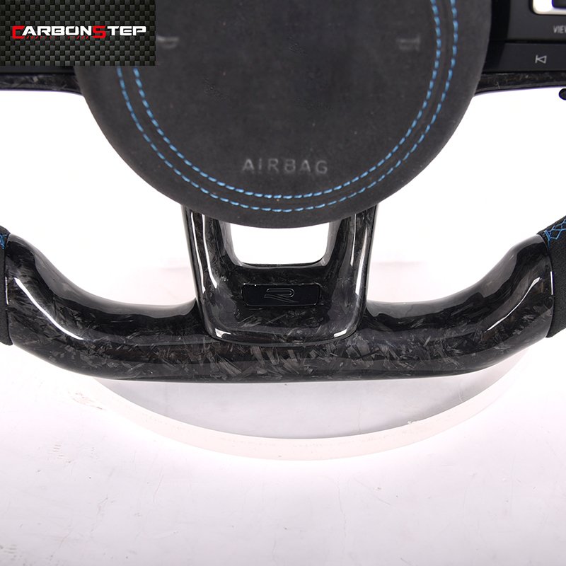 Customized Car Steering Wheel Steering Wheel Fit for VW Golf 7 R MK7 GTI Real Carbon Fiber Steering Wheel