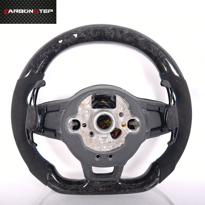 Customized Car Steering Wheel Steering Wheel Fit for VW Golf 7 R MK7 GTI Real Carbon Fiber Steering Wheel