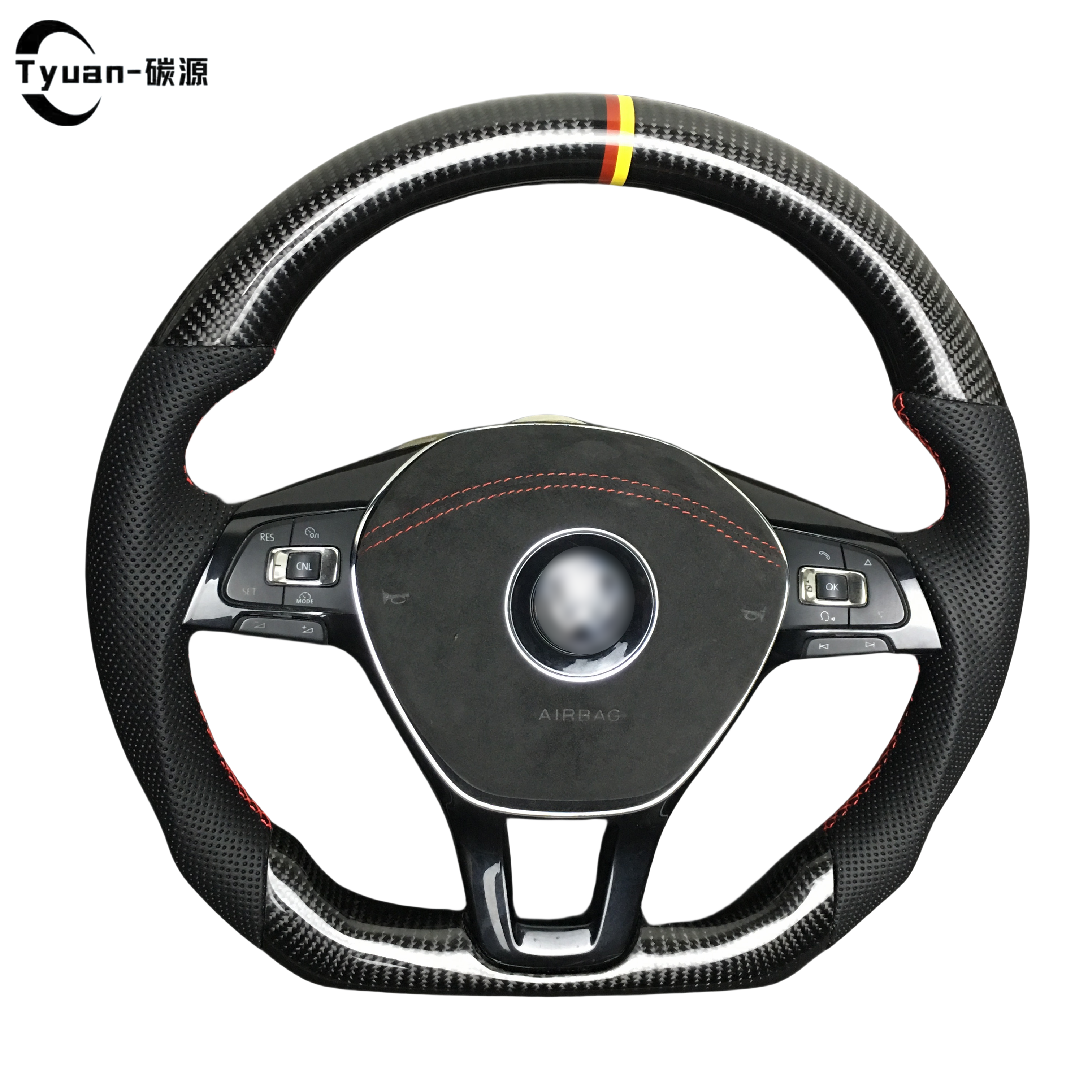 Suitable for Volkswagen VW GTI GTS R GLI GTD MK7 Golf 7 Golf7.5 Polo MK6 Forged Carbon Fiber Car Steering Wheel