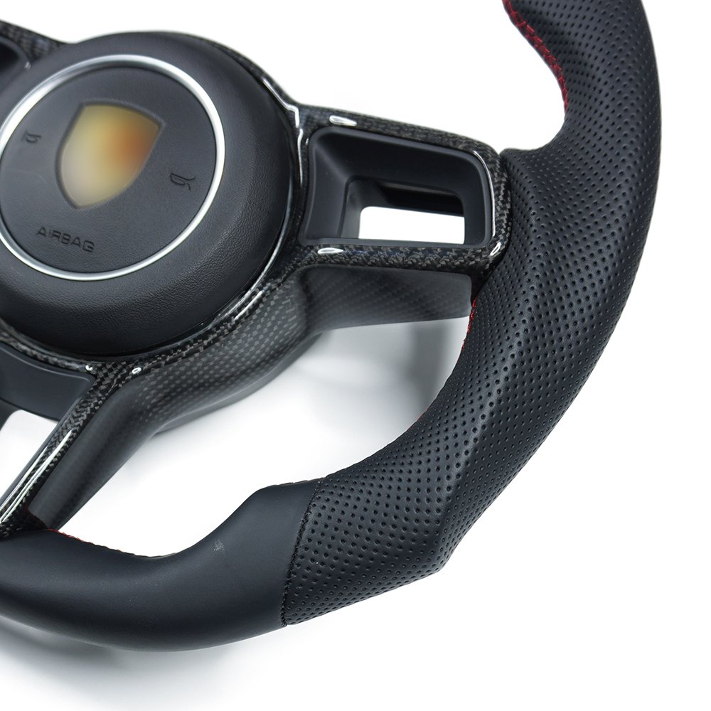 Custom Real Carbon Fiber Steering Wheel For Porsche 911 971 996 987 997 Cayenne MACAN Panamera Steering Wheel upgrade