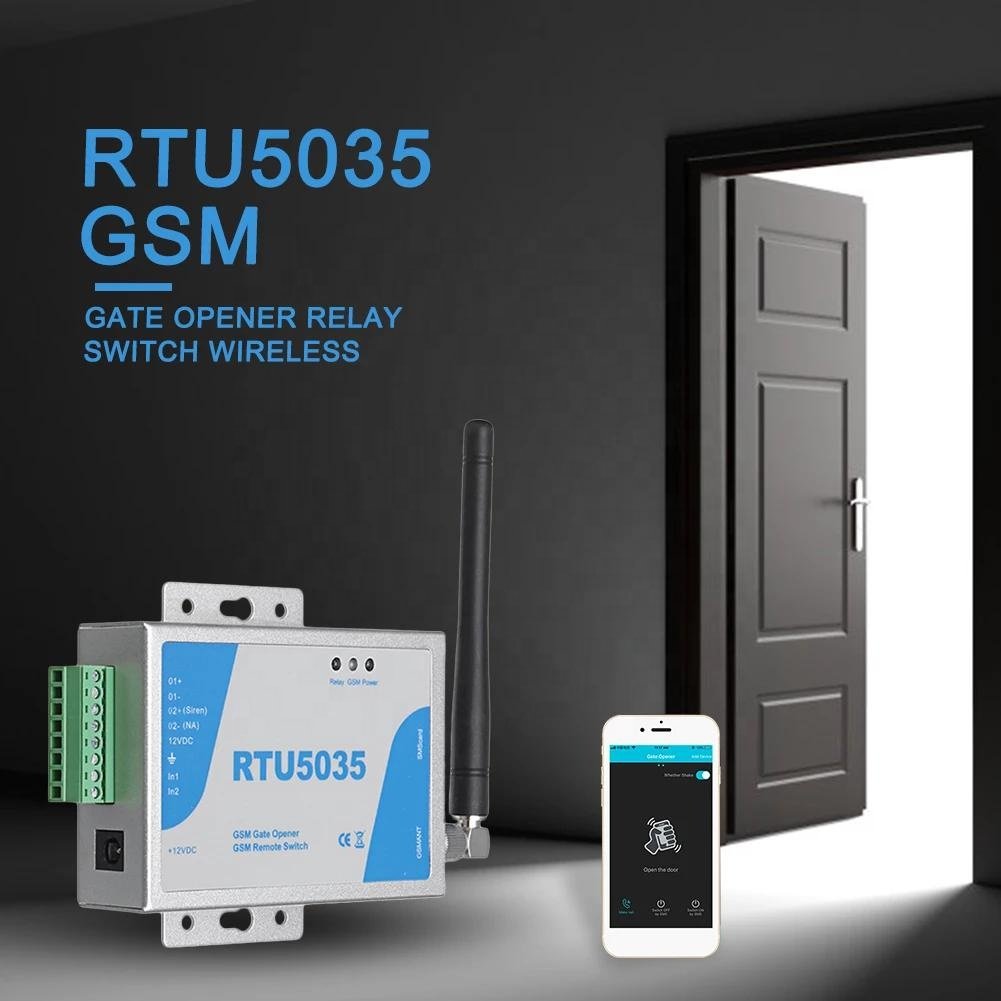 RTU5035 GSM Opener Free Call 900/1800MHz Access Wireless Door Opener Wireless Remote Control Switch Relay GSM Remote Switch