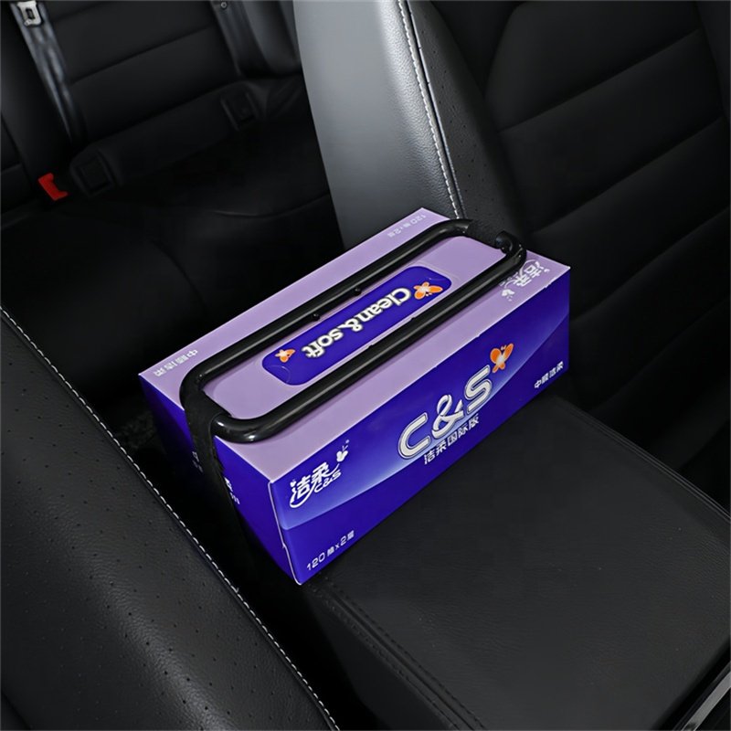 Stylish Clip-On Interior Tissue Box Holder Elegant Accessories for Home or Office Car Gadgets 2024
