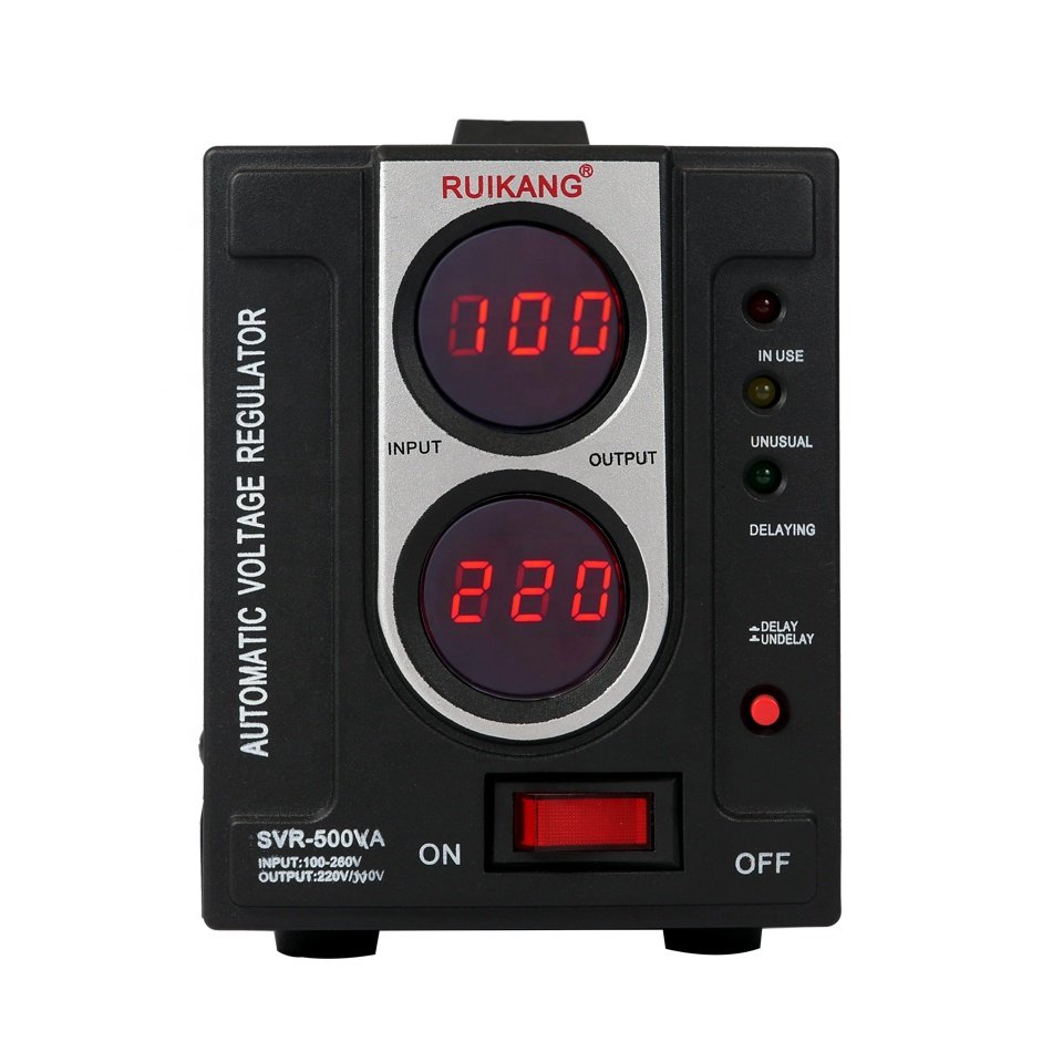 Digital Auto Voltage Regulator 500w 220v 110v Voltage Protect Voltage Stabilizer for Home Appliance