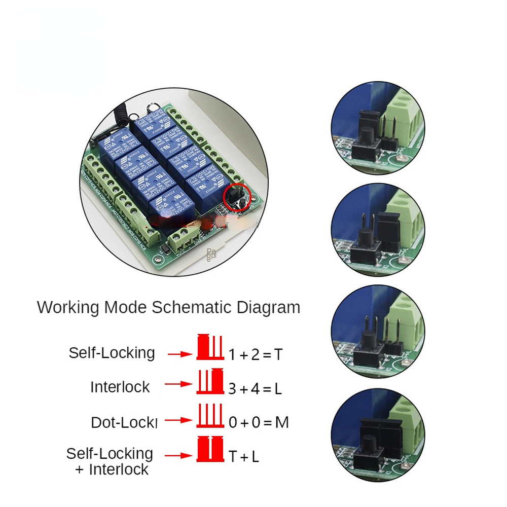 Wireless Remote Control 8ch 433mhz Relay Switch