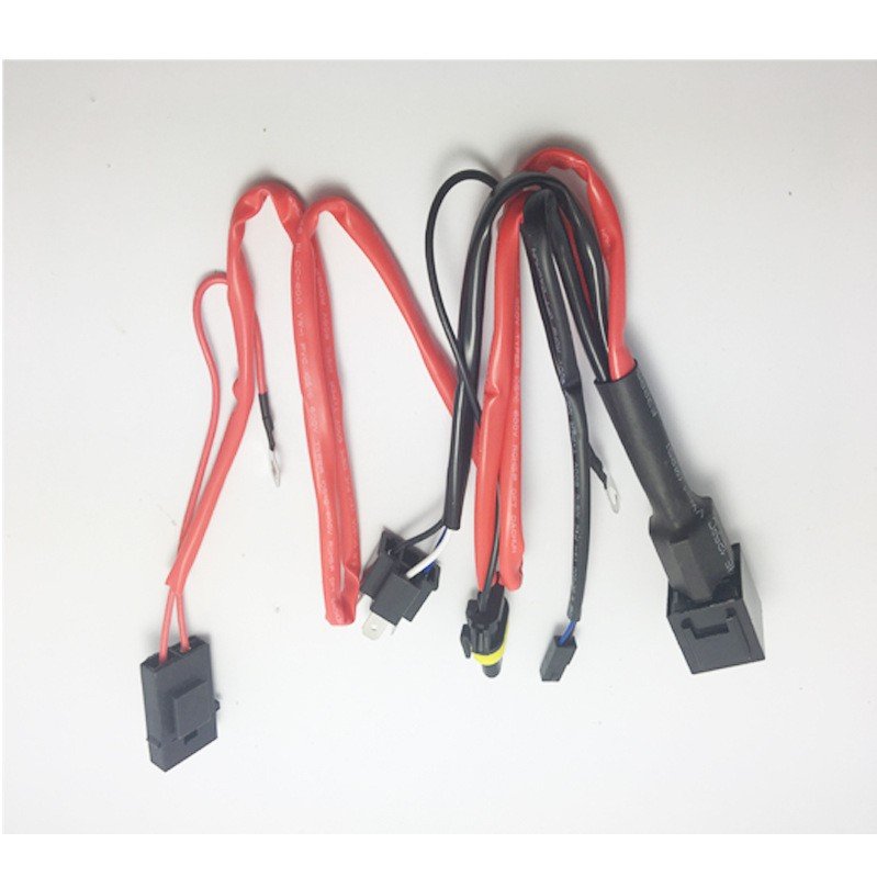 H1 H4 H7 Headlight Holder Wiring Harness LED Headlight Relay Fuse Wiring Harness Kit for for Automobile Motorcycle
