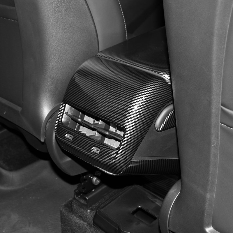New Design Auto Rear Seat Armrest Box Air Outlet Vent Cover Trim Car Accessories Interior for Tesla Model Y