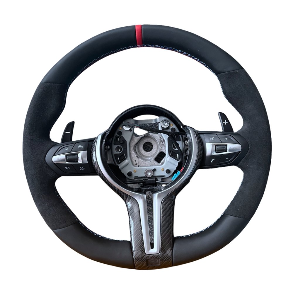 For BMW X3 X4 X5 M2 M3 M4 M5 M8 F06 F07 F10 F12 F15 F16 F20 F22 F30 F31 F32 F80 F82 M-Sport Customized Carbon Fiber Steer Wheel