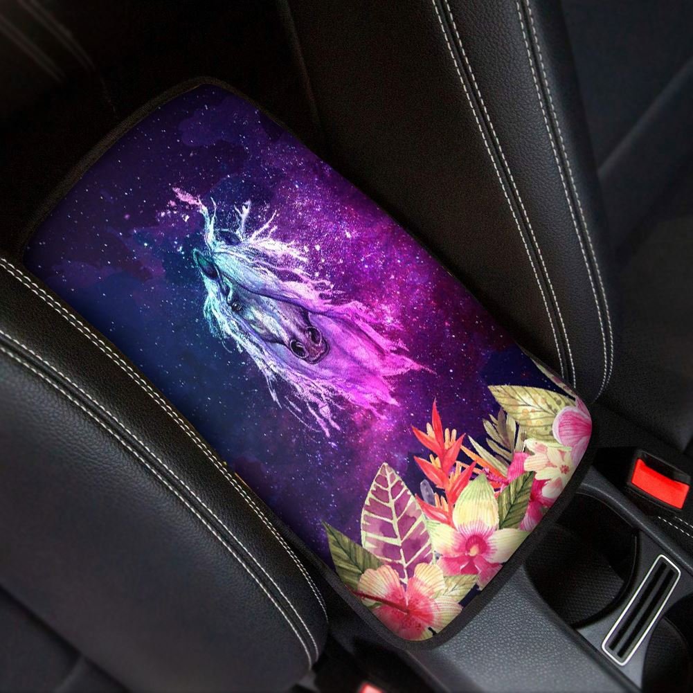 New Arrivals Comfort Armrest Box Cover Custom Universal Car Armrest Cover Floral Butterflies Galaxy Center Console Pad Wholesale