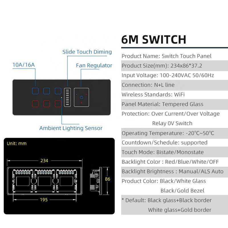 Tuya Smart WiFi Glass Touch Wall Socket India Standard 12M Lights Fan Control Switch Power Failure Memory Timing Function