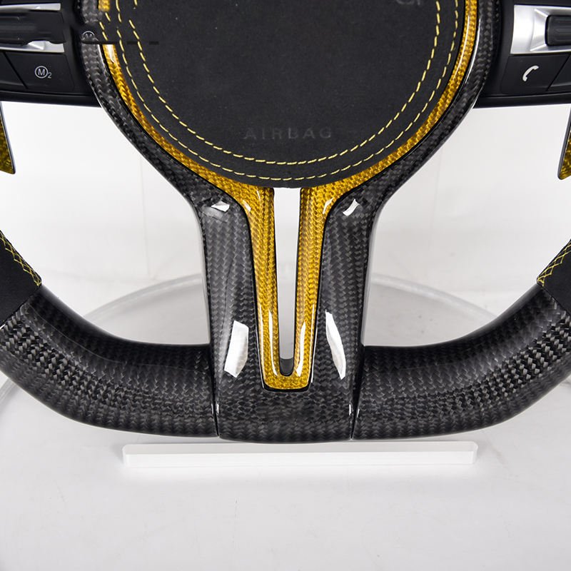 For Bmw M5 M6 F10 F18 F11 F12 Racing Wheel Convertible Custom Alcantar Led Carbon Fiber Steering Wheel