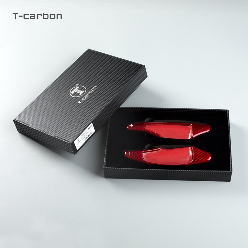 Car Steering wheel dial decorative paste shift paddles Forged carbon fibre paddle shift for Chevrolet Corvette C7