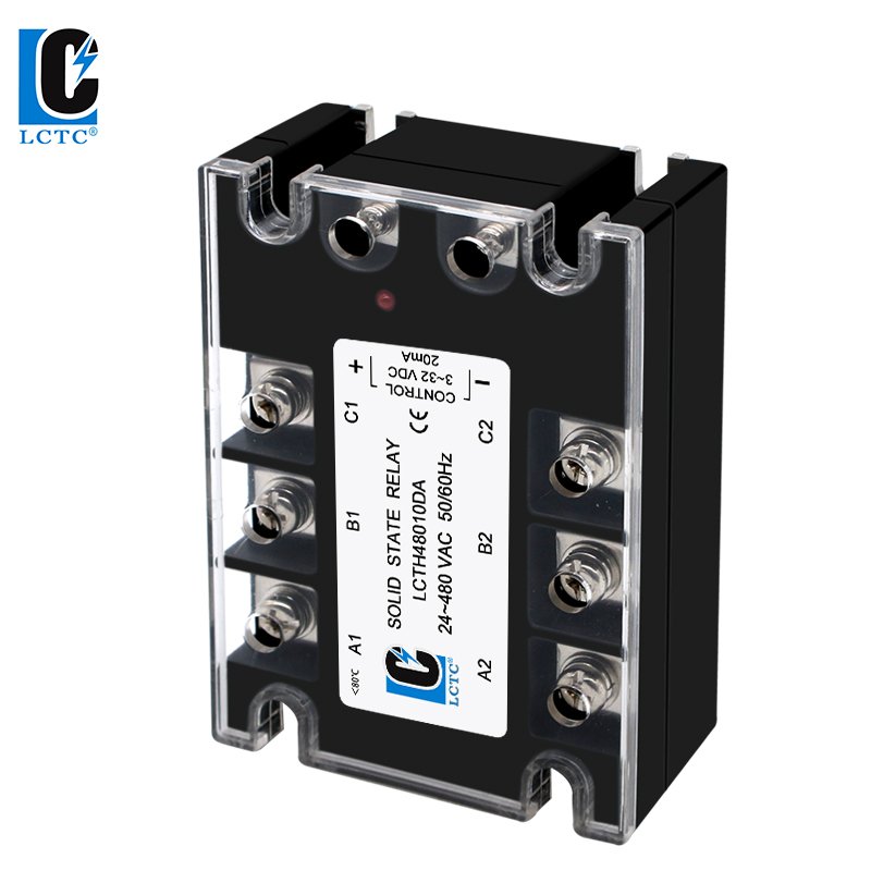 3 Phase 3-32VDC to 24-480V Starter Relay SSR 40A-120A 150A 200A Power Voltage Regulator 480v DC to AC Solid State Relay