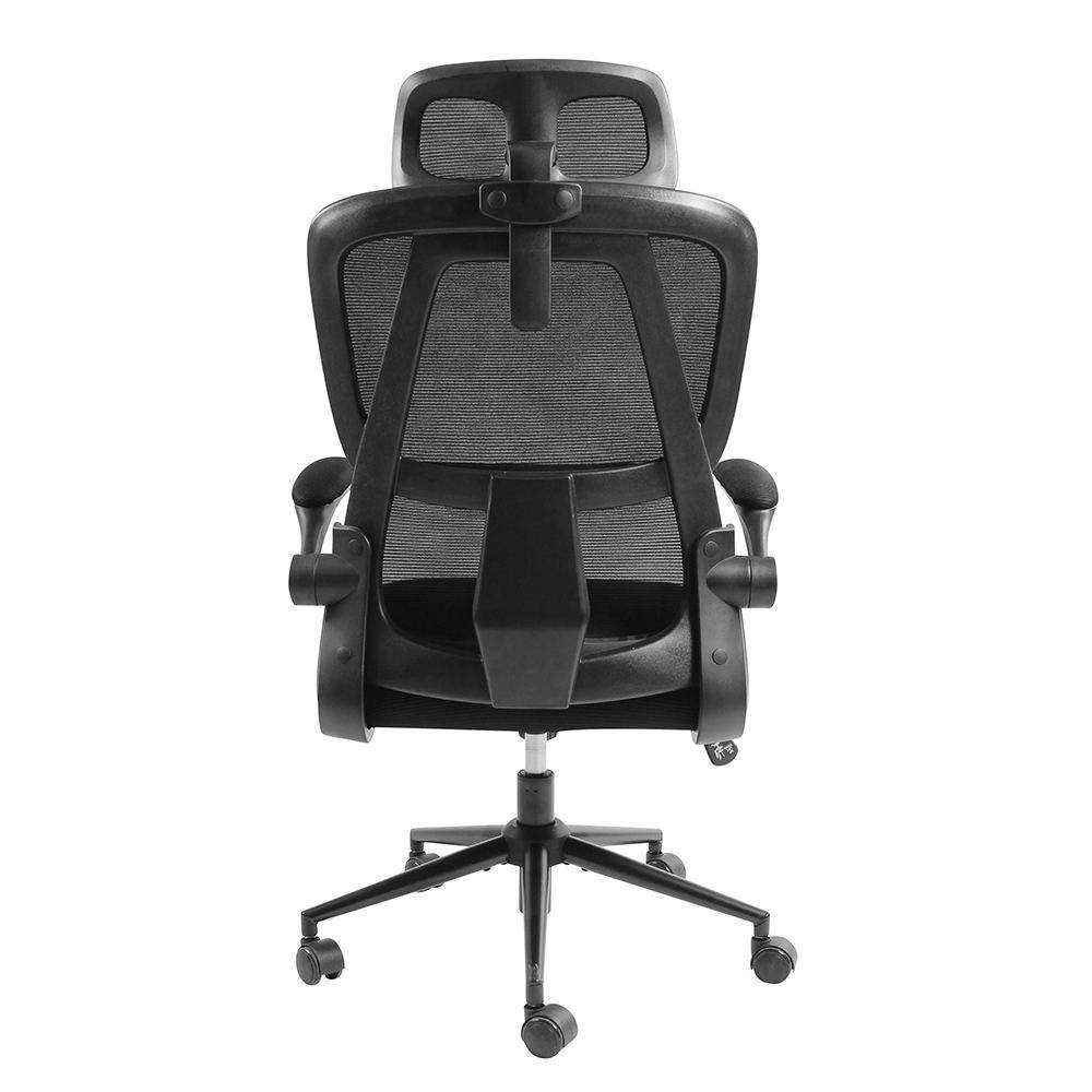 High Back Black Mesh Flip up Armrest Executive Ergonomic Home Swivel Office Chair