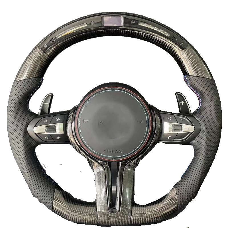 Carbon Fiber Steering Wheel for BMW M2 M3 M4 M5 M6 X5M X6M F80 F30 F10 LED car Steering Wheel
