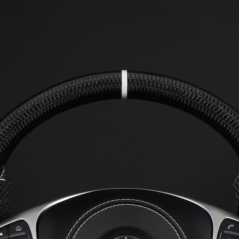 W205AMG Custom LED Carbon Fiber Car Steering Wheel For Mercedes Benz 808 C63 E63 W213 C43 A45 G63 G500 S63 GLA45 GL-S63 AMG