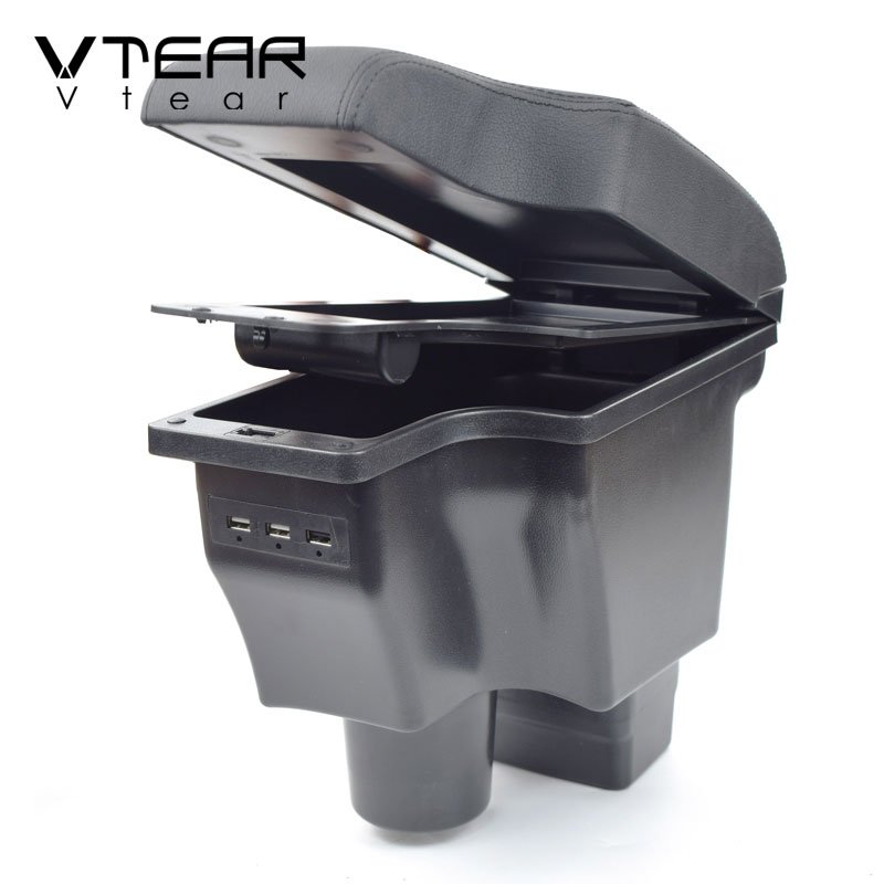 Vtear Auto Armrest Centre Console Storage Box Arm Rest Pad Car-Styling Decoration Interior Accessories for Mazda 2/Mazda2/Demio