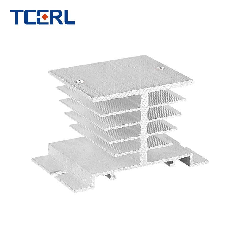 Adjustable SSR-25VA Single Phase Solid State Relay Miniature 60A 80A 100A Heat Sink Sealed Protective Cooling Base for Auto Use