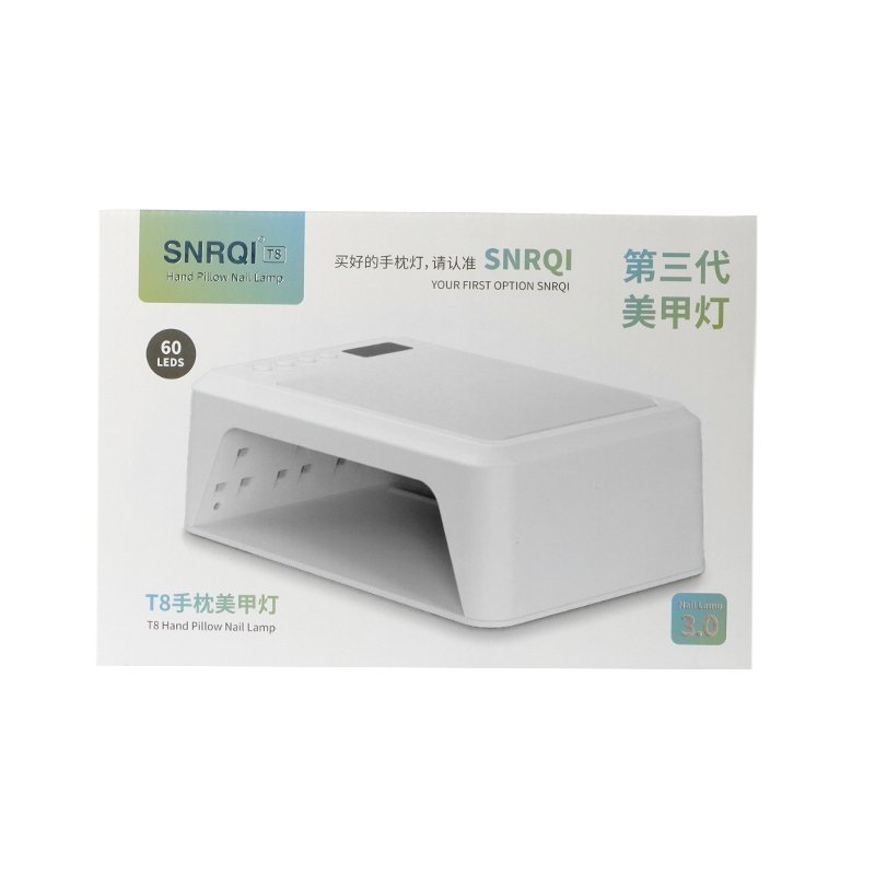 New Arrival Professional T8 Nail Dryer with UV Led Nail Lamp 2 in 1 Manicure Armrest Pillow Stand 72W with 60 BEADS