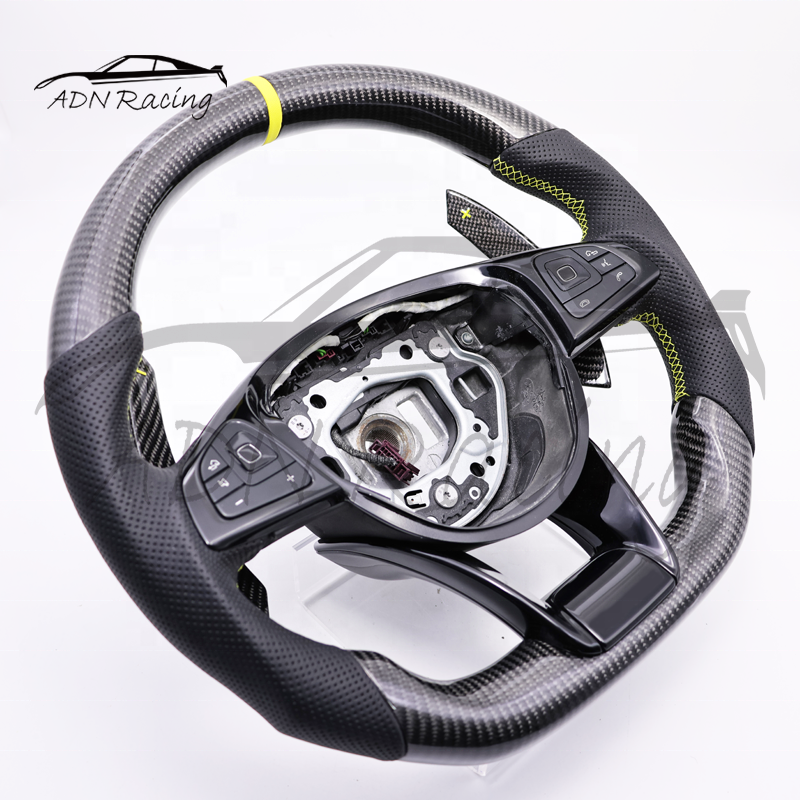 Custom Carbon Fiber Steering Wheel For Mercedes-Benz C-class CLA GLA W205 W117 W176