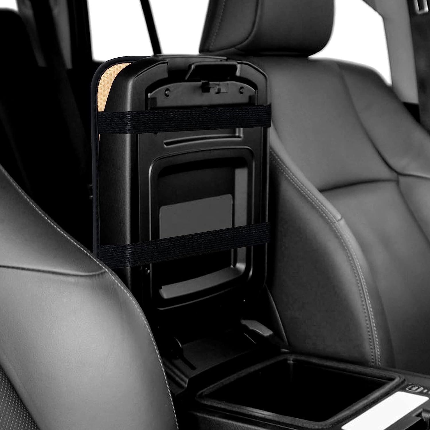 Auto Front Center Console Pad PU Leather Car Armrest Seat Box Cover Universal Waterproof Non-Slip Soft Protector
