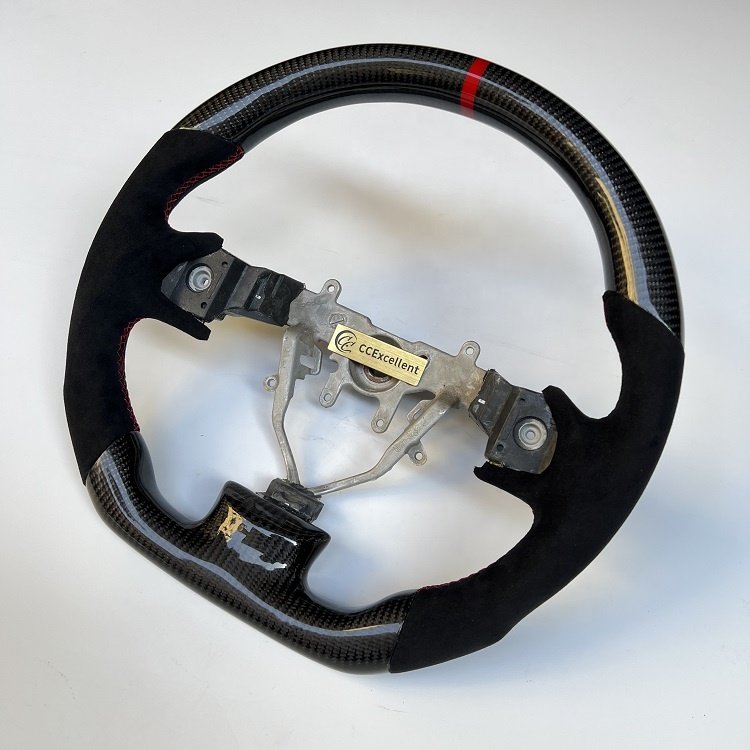 Factory Hot Sale Modify Car Steering Wheel High Quality For Subaru STI WRX Forester 2008-2014 Real Carbon Fiber Steering Wheel