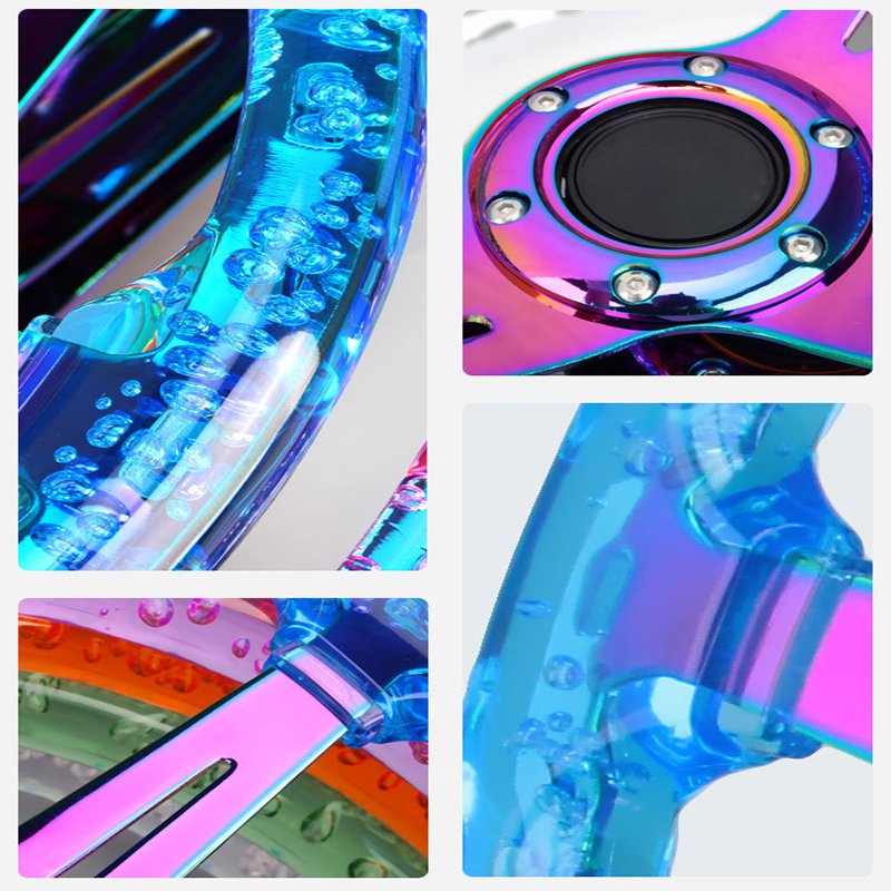 customize Volante Deportivo JDM Drift Racing Universal Racing Crystal Bracket Acrylic Car Steering Wheel